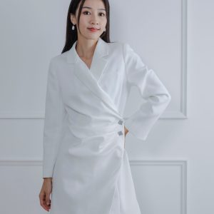 GEORET6324 Emery White Dress – MyAleshia