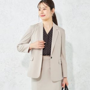 GEORET6335 Water-repellent Stretch Tailored Jacket - Beige