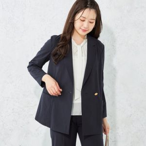 GEORET6338 Double Breasted Jacket - Navy