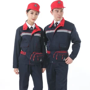 GEORET6372 Long Sleeves Anti-static Petrol Station Uniforms