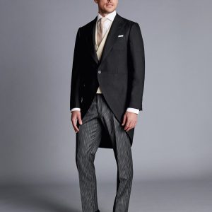 GEORET6348 Morning Suit &ndash; Black Stripe Trouser
