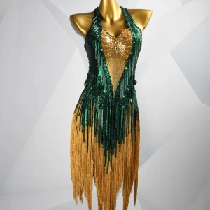 GEORET397  Romance in Every Fringe | Latin Dress Style |