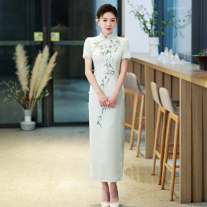GEORET391 Trendy Sexy Chinese Plus Size Cheongsam