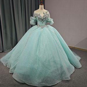 GEORET379 Sweet Bling Princess Style Evening Dress