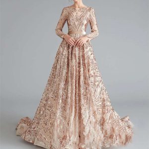GEORET377 High Class Retro Long Sleeve Golden